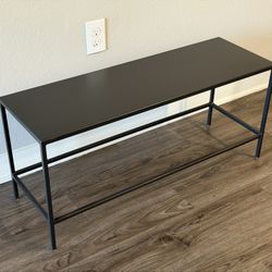 Room & Board Slim Coffee Table - Natural Steel, 36”w 12”d 16”h