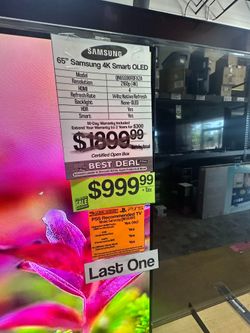 MEMORIAL DAY SALES!!! 65" Samsung 4K OLED HDR Smart QN65S90FD