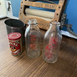 Antique Milk Bottles jugs