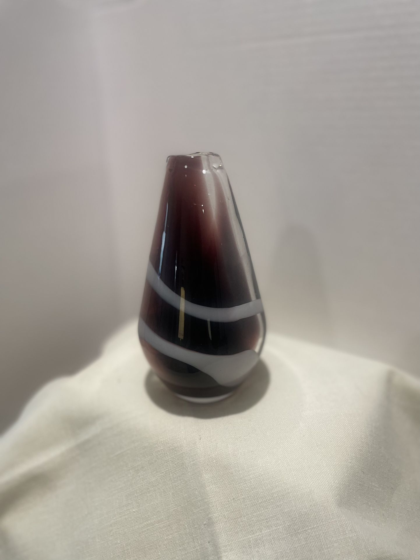Venetian Italian Murano Amethyst Vase