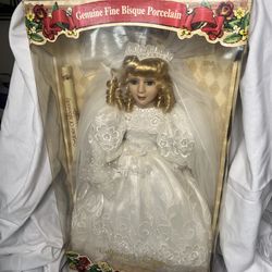Collector's Choice Limited Edition Porcelain Bride Doll New In Box Never Opened