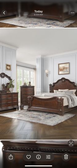 Cal King Bedroom And Dresser With Mirror