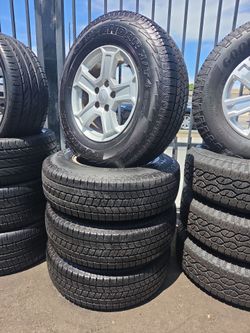 17" JEEP WHEELS W/ 245/75R17 YOKOHAMA TIRES $780 CASH PRICE