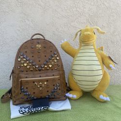MCM Medium Backpack Cognac Color
