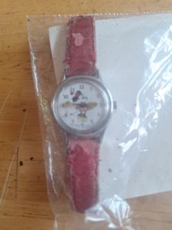 Vintage Original Mini Mouse Watch In Decent Condition