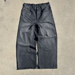 mml Baggy Washed Rave Denim - Vintage Black