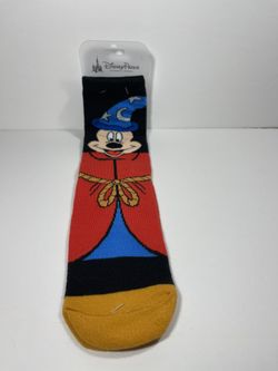 Disney Parks Sorcerer Mickey Adult Socks Brand New