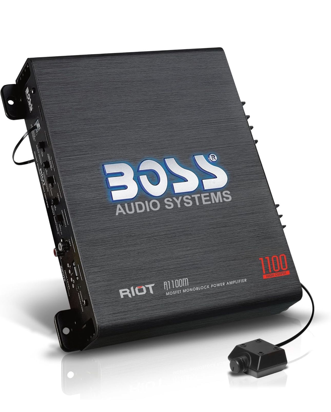 [Unopened] BOSS Audio Systems R1100M Monoblock Car Amplifier - 1100 High Output, 2-8 Ohm Stable, Low/High Level Inputs, Low Pass Crossover, MOSFET Pow