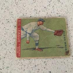 Vintage 1933 Goudey George Wright