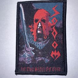 SODOM, IN THE SIGN OF EVIL,  SEW ON BLACK BORDER WOVEN PATCH