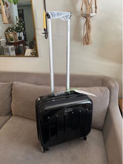 Rockland Revolution Black Hardrolling Computer Case, Carry On