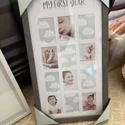 My first year - baby picture frame