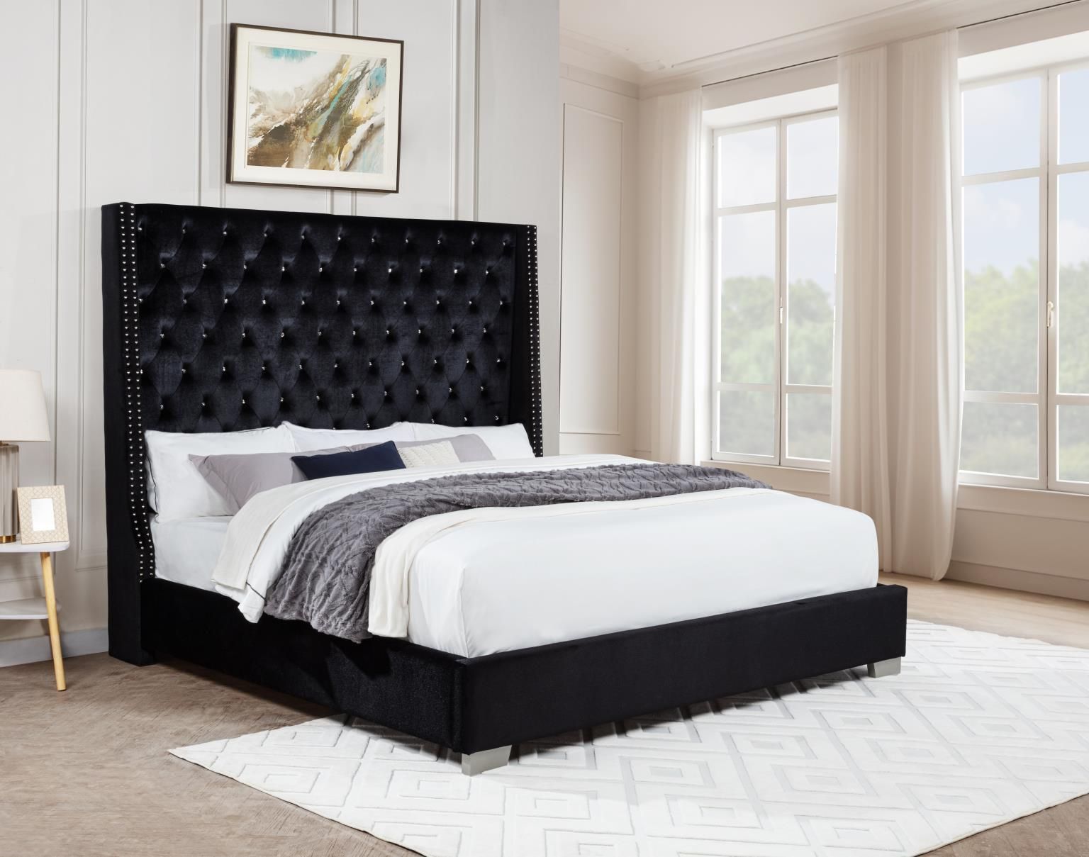 black bed tall bed high bed NEW finance available