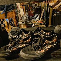 Sz7.5 Womens Vans Old Skool “Glow Frights” Halloween Sneakers