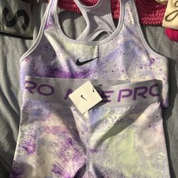 Nike Girl’s Sports Top And Shorts