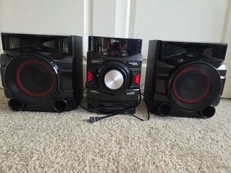 LG sound system two speakers