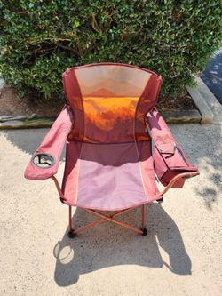 Outdoor Chair with cooler compartment