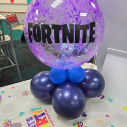 Custom Table Centerpieces – Fortnite Theme & More! 🎈