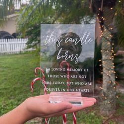 Loving Memory Sign For Wedding 