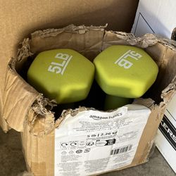 Basics 5-pound neoprene dumbbells $5ea.