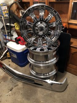 22’’ 5 Lug Rims ( All 4 ) No Bends No Brakes With Sensors