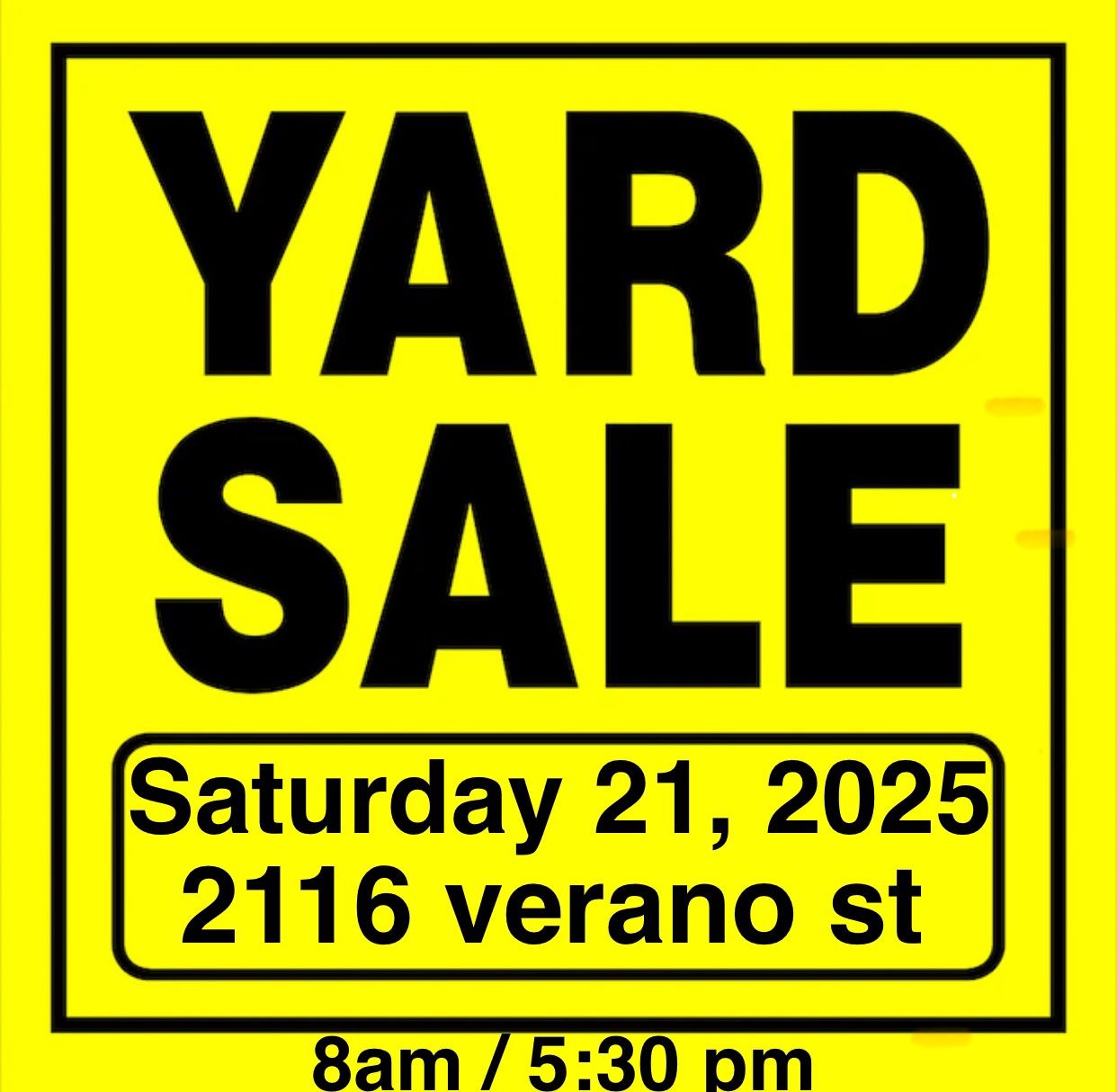 Yard Sale
