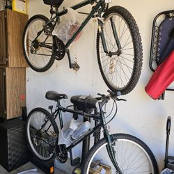 Mountain bikes plus Thule carrier .