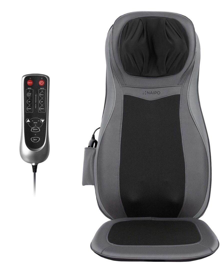naipo neck & back massager with heat and vibration Naipo MGBK-C2030 Neck & Back Massager with Heat & Vibration main image 1