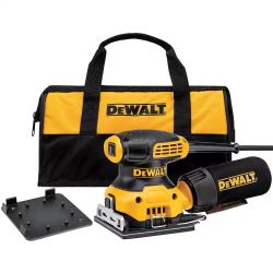 🎁 DEWALT DWE6411K 2.3 Amp 1/4 Sheet Palm Grip Sander with Contractor Bag