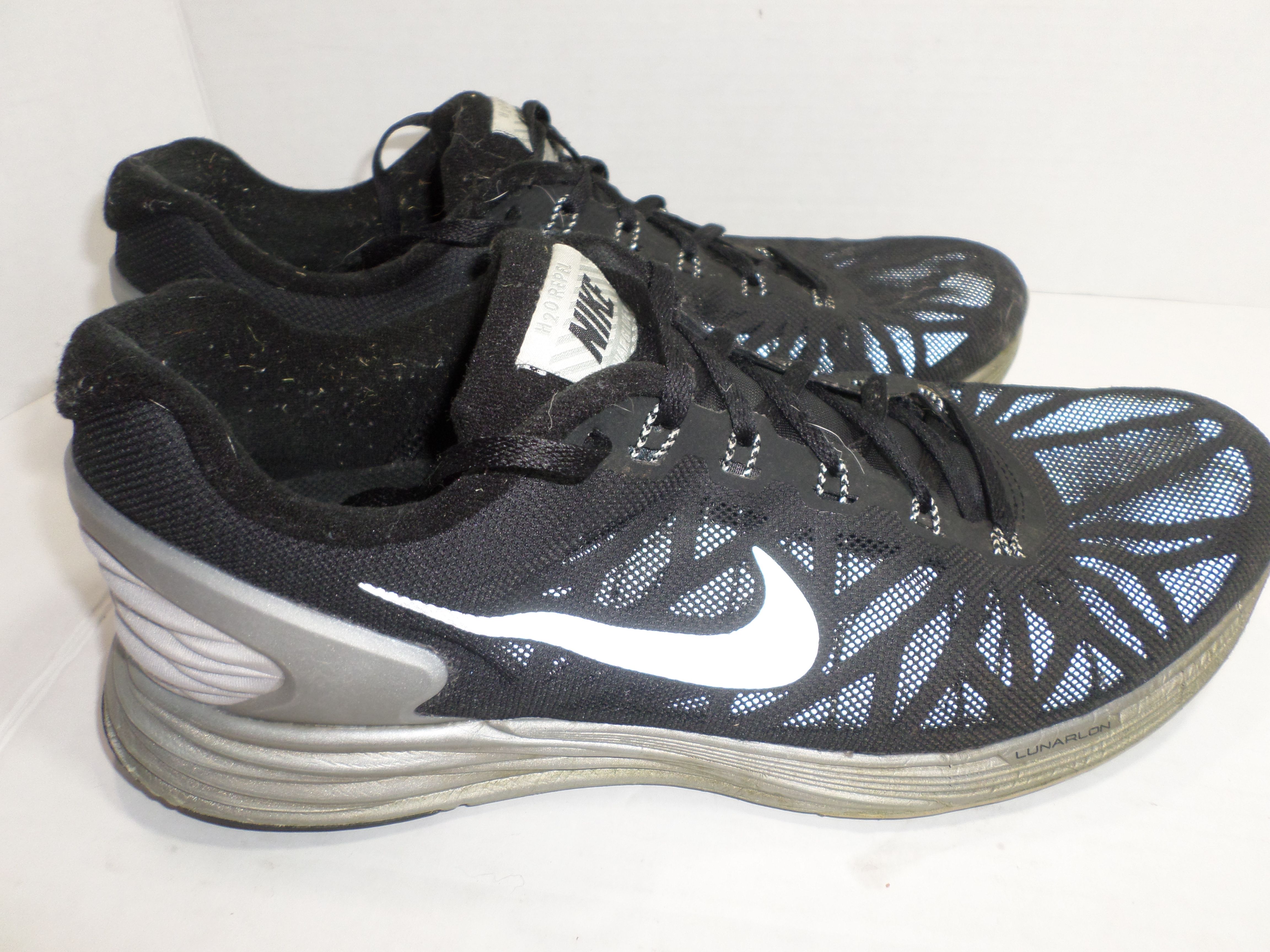 Ciencias Retocar Polo Nike Lunarglide 6 Flash H2O Repel 683651-001 black & silver running shoes  mens 10.5 for Sale in Independence, OR - OfferUp
