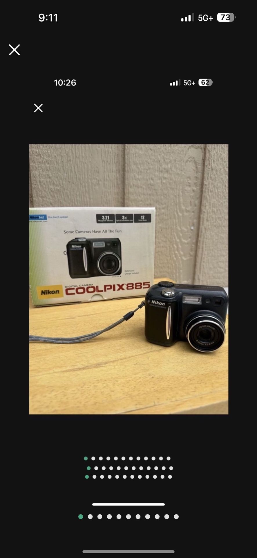 Nikon Coolpix 885 3.2MP Digital Camera (Camera + Battery/Charger) N Box Works
