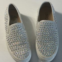 INC Iridescent Studded Slip Ons