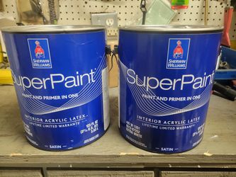 2 Gallons Of Super Paint Interior Satin 