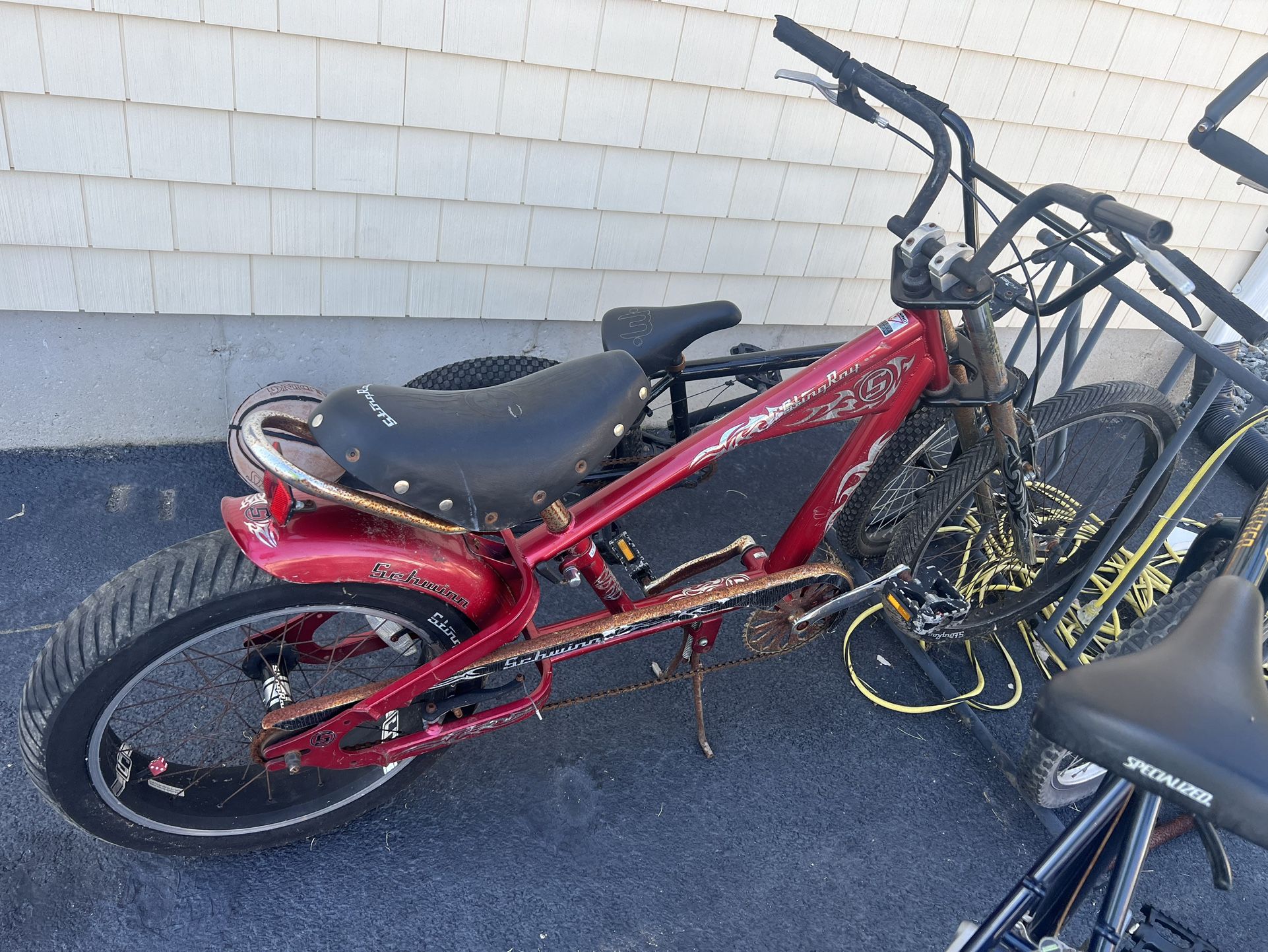 Vintage Sting Ray Chopper Bike Little Rust But Works