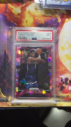 2019 Panini Prizm Jarrett Culver Pink Ice RC PSA 9