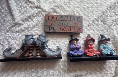 Halloween Witch Figurine Decor Set of 3