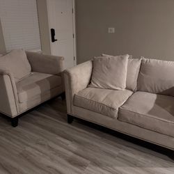 Beige Couch & Chair Set Gently Used Smoke-Free | Pet-Free Home 