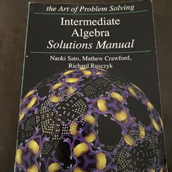 Intermediate Algebra: Art of Problem Solving (Includes Textbook and Solutions Manual)