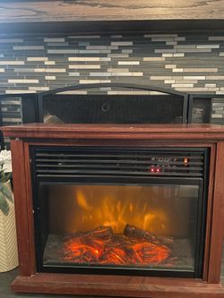 Portable Heater With Fireplace Effect