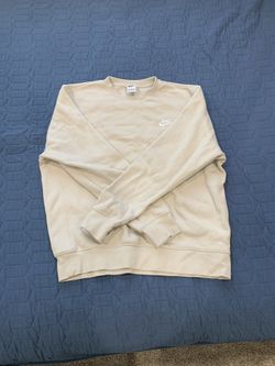 Cream Nike Crew Neck