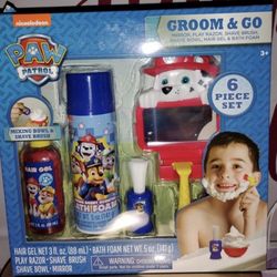Nickelodeon Paw Patrol Groom & Go Play Shave Bath Set for kids.  