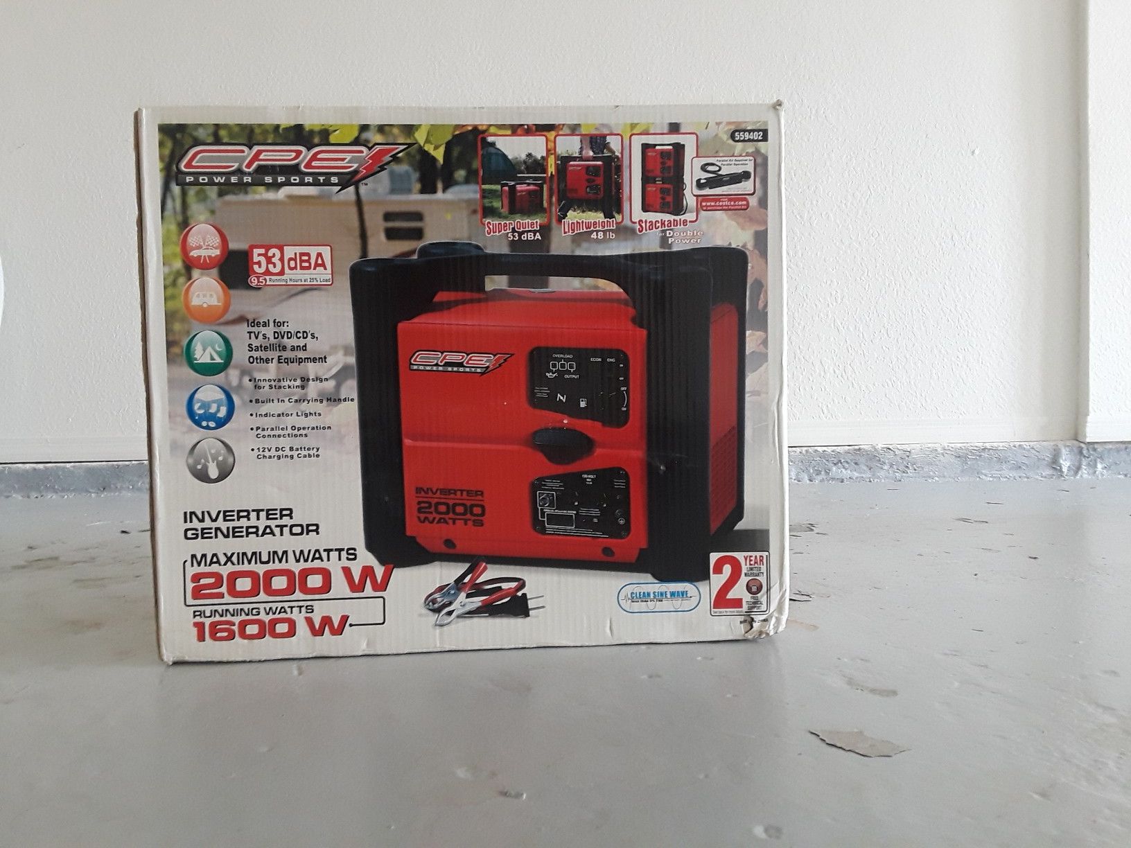 inverter generator cpe power sports 2000w for Sale in Tampa, FL OfferUp