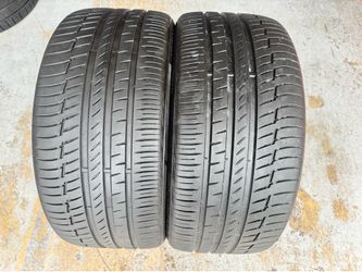 Two Tires 275/35/22 Continental Premium Contact 6 with 85% Left Like new BMW X5 X6 front pair