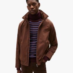 Tommy Hilfiger Men's Lightweight Waterproof Regatta Bomber Jacket [NEW; Medium; Available in Legacy Brown and Grey Skies]