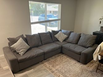 Large grey couch