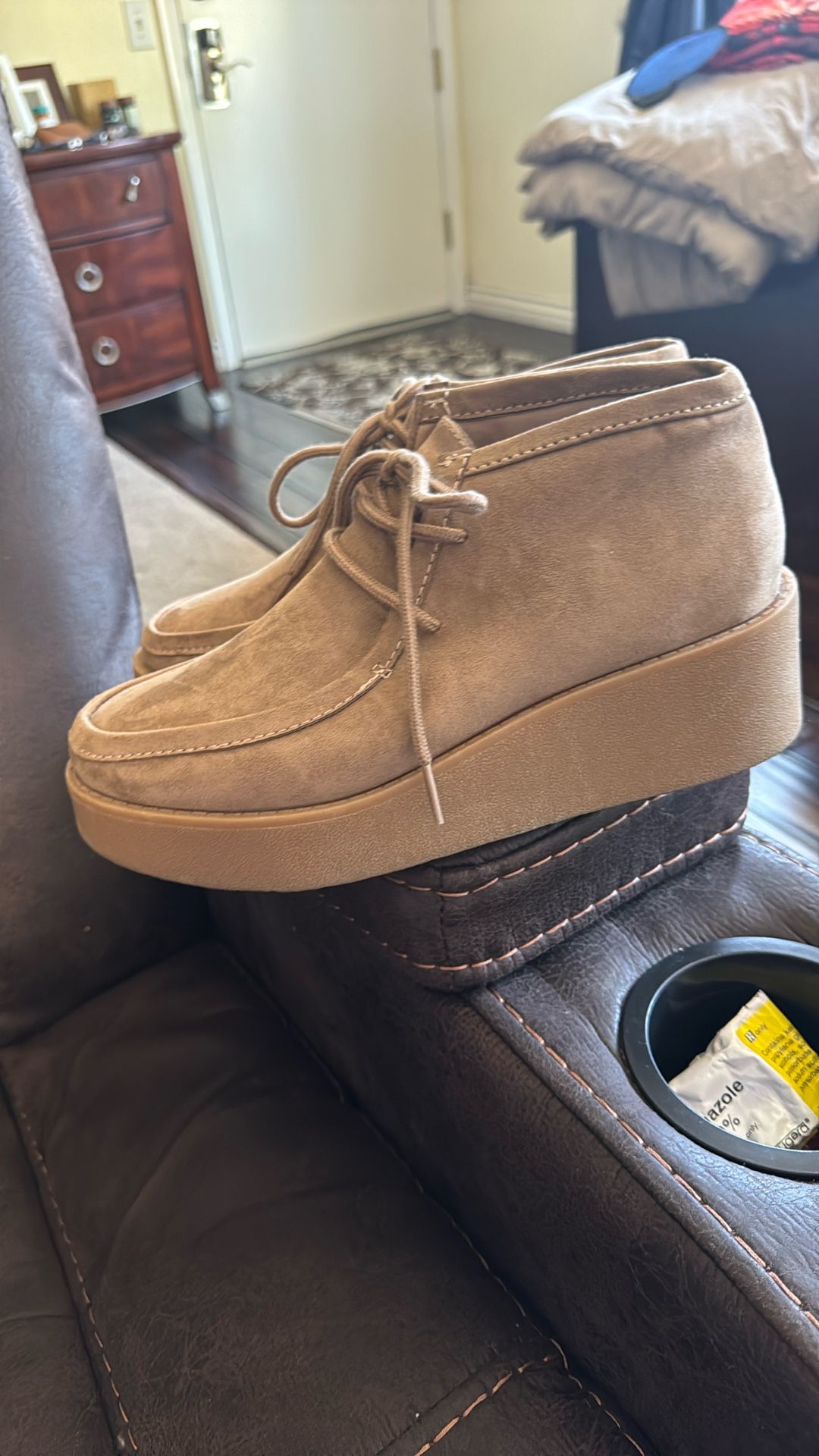 Old Navy - Lightly Used - Platform Faux Suede Boots