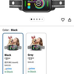 Smart Anti-Bark Dog Training Collar Black