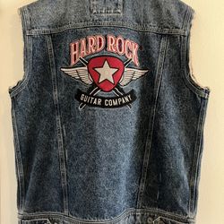 Hard Rock Denim Vest Jacket 