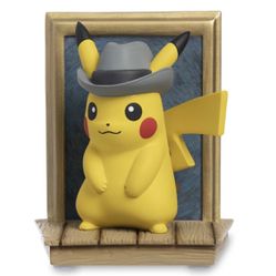 Pokémon x Van Gogh Museum: Pikachu/Eevee Inspired by Self-Portrait with Grey Felt Hat Figure