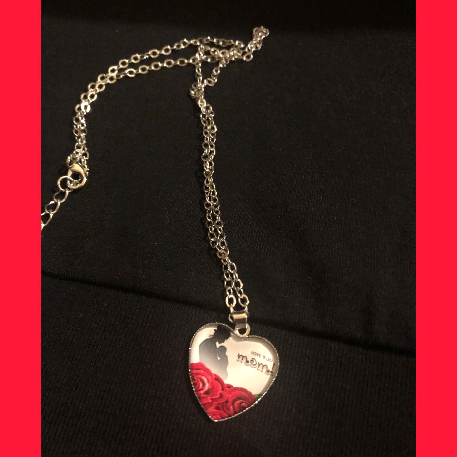 Love you mom necklace